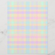 Bulk - Easter Pastel Plaid Scrapbook Paper