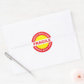 Bulk Fragile Stickers (Handle with Care) ラウンドシール (封筒)