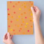 Bulk - Orange Twisty Polka Dot Spiral Scrap Paper チラシ (手)