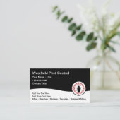 Bulk Pest Control Business Card Template 名刺 (スタンド正面)