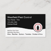 Bulk Pest Control Business Card Template 名刺 (正面)