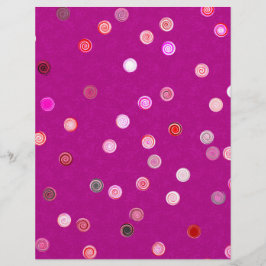 Bulk - Pink Twisty Polka Dot Spiral Scrap Paper チラシ