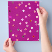 Bulk - Pink Twisty Polka Dot Spiral Scrap Paper チラシ (手)