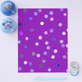 Bulk - Purple Twisty Polka Dot Spiral Scrap Paper チラシ (シングル)