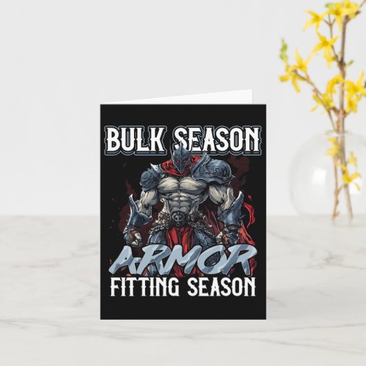 Bulk Season Armor Fitting Season Gym Meme カード (黄色い花)