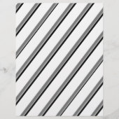 Bulk W&B Diagonal Stripes Scrapbook Pages チラシ (正面)