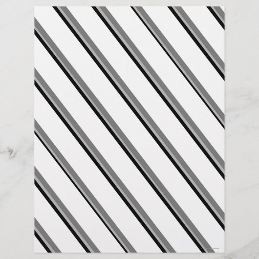 Bulk W&B Diagonal Stripes Scrapbook Pages チラシ (裏面)