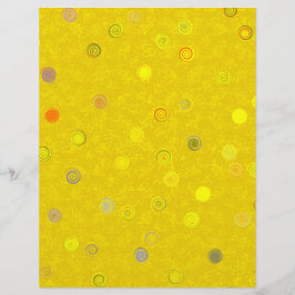 Bulk - Yellow Twisty Polka Dot Spiral Scrap Paper チラシ