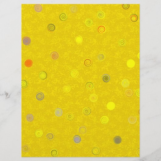 Bulk - Yellow Twisty Polka Dot Spiral Scrap Paper チラシ (正面)