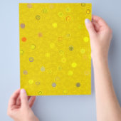 Bulk - Yellow Twisty Polka Dot Spiral Scrap Paper チラシ (手)