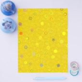 Bulk - Yellow Twisty Polka Dot Spiral Scrap Paper チラシ (シングル)