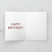 Bullおよびウサギのバースデー・カード カード (内部)