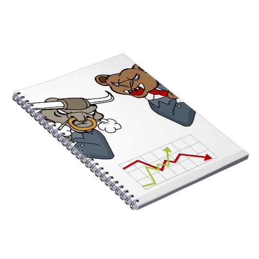 Bullくまの戦いの株式市場の漫画 ノートブック (右側)