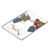 Bullくまの戦いの株式市場の漫画 ノートブック (左側)