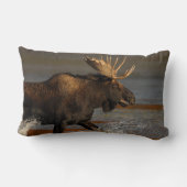 Bullのアメリカヘラジカ ランバークッション (裏面)