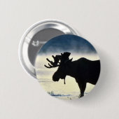 Bullのアメリカヘラジカ 缶バッジ (正面&裏面)