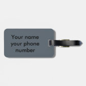 Bullのオオシカのスカル色 ラゲッジタグ (裏面横)