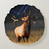 Bullのオオシカはとの帰ります ラウンドクッション (正面)