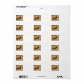 Bullのオオシカはとの帰ります ラベル (フルシート)