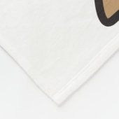 Bullのボクサー犬の漫画 フリースブランケット (角)