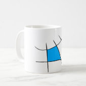 Bullのマグを走ること コーヒーマグカップ (正面左)