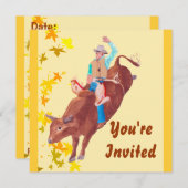 Bullのライダーの~ I愛ロデオ 招待状 (正面/裏面)