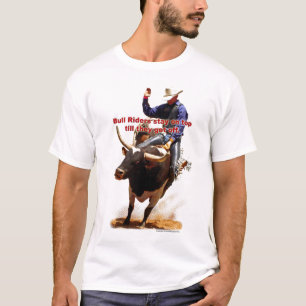 Bullのライダーは上に得るまでとどまります Tシャツ