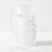 Bullのライダー、氷のマグ フロストグラスビールジョッキ (正面左)