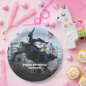 Bullのロデオを強く反対することのBullのライダー ペーパープレート (パーティー)