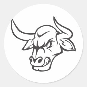 Bullのワイシャツ クールでカスタムなBullのワイシャツ ラウンドシール