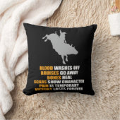 Bullの乗馬のロデオのテキサス州牧場ライダーのカウボーイ クッション (ブランケット)