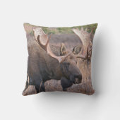 Bullの大きいアメリカヘラジカ クッション (裏面)