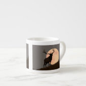 Bullの威厳のあるなオオシカおよび満月の上昇 エスプレッソカップ (正面右)