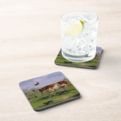 Bullの悩ますこと(パネルに置かれる紙の油) コースター (右側)