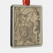 Bullの最初戦いは-内戦パノラマ式の4を走ります メタルオーナメント (右)