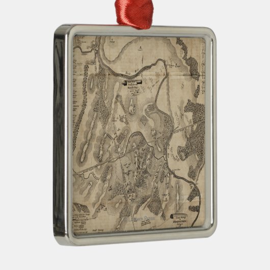 Bullの最初戦いは-内戦パノラマ式の4を走ります メタルオーナメント (右)