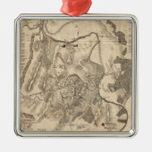 Bullの最初戦いは-内戦パノラマ式の4を走ります メタルオーナメント (正面)