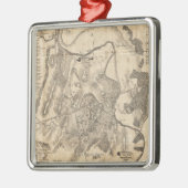 Bullの最初戦いは-内戦パノラマ式の4を走ります メタルオーナメント (左)