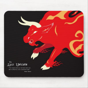 Bullの赤いmousepad マウスパッド