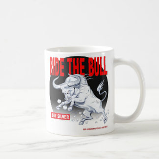 Bullの銀製のマグに乗って下さい コーヒーマグカップ