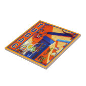 Bullの頭部、Tubacのセラミックタイル タイル (側面)