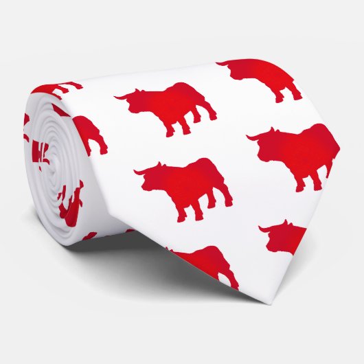 Bullは赤を見ます ネクタイ (ロール)