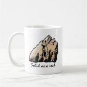 Bullより強い石として固体 コーヒーマグカップ (左)