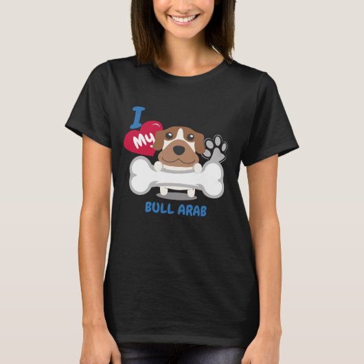 BULLアラビアのかわいい犬のギフトのアイディアのおもしろい犬 Tシャツ (正面)