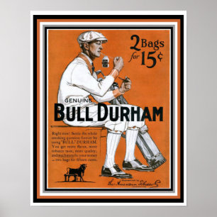 Bullダラムのゴルファーのヴィンテージの広告ポスター ポスター