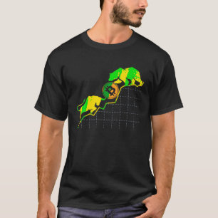 Bull対Bear Bitcoin Cryptocurrency市場トレーダー Tシャツ