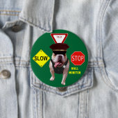 Bull犬のホールのモニター 缶バッジ (インサイチュ)