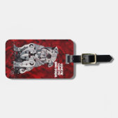 Bull犬の荷物のラベル ラゲッジタグ (正面横)