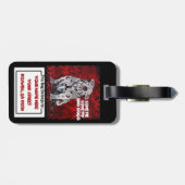 Bull犬の荷物のラベル ラゲッジタグ (裏面横)