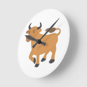 Bull ラウンド壁時計 (傾斜)